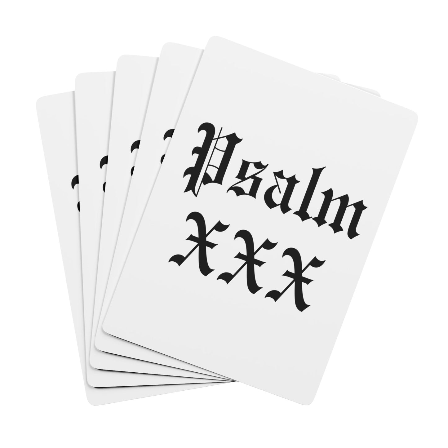 Psalm XXX Playing Cards
